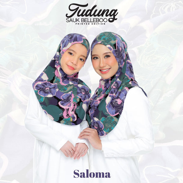 TUDUNG SAUK BELLEBOO PRINTED EDITION (SALOMA)