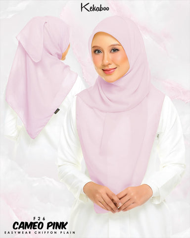 KEKABOO EASYWEAR CHIFFON PLAIN (F26 CAMEO PINK)