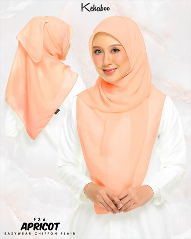 KEKABOO EASYWEAR CHIFFON PLAIN (F36 APRICOT)