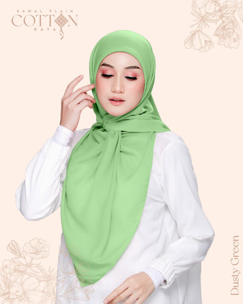 BAWAL PLAIN COTTON PREMIUM (T46 DUSTY GREEN)